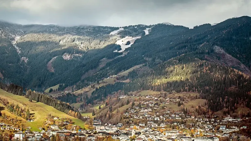 Autumn light over Zell am See, Austria, where Studio F. A. Porsche keeps its home base alongside the Salzburg studio - the valley the practice has designed alpine and lakeside projects around for decades.