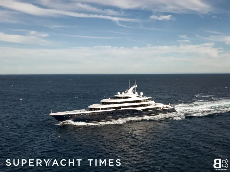 Symphony at sea, the 101.5 metre Feadship Zuretti fitted out for LVMH chairman Bernard Arnault in 2015.