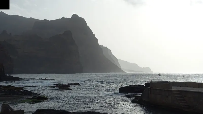 The wild, jagged north coast of Santo Antao near Ponta do Sol, a short ferry hop from Mindelo.