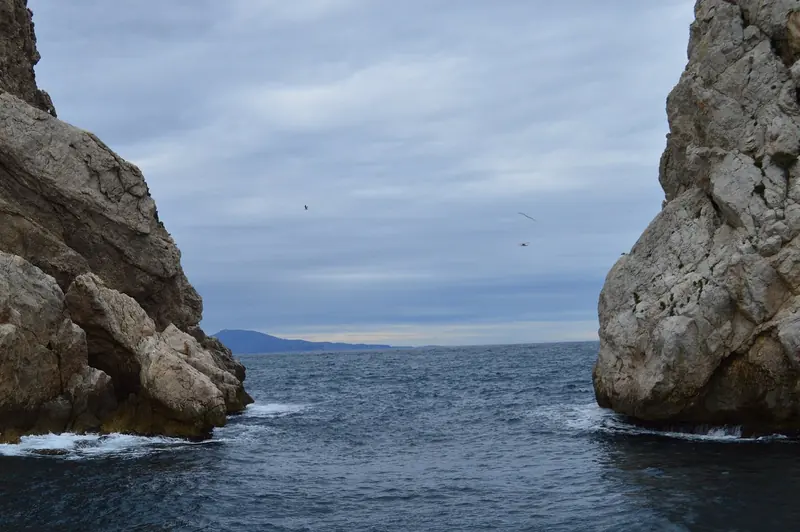 The Medes islands off L'Estartit, a marine reserve with a mooring system rather than free anchoring and controlled diver numbers.
