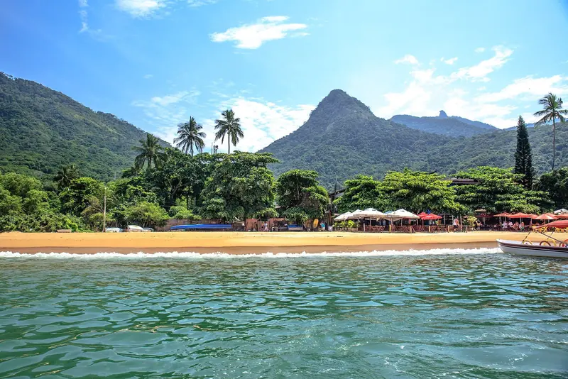 Ilha Grande's forested shoreline, the largest island on the Costa Verde and the reason most of its 106 beaches have no road to them.