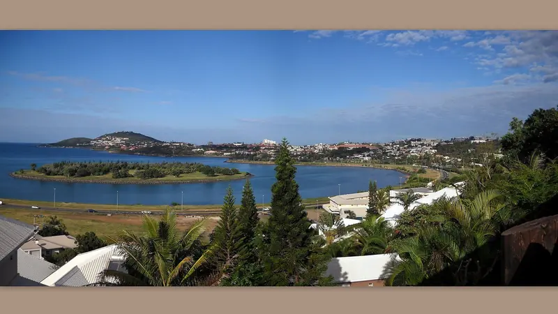Noumea's Baie de Ste Marie, close to the Port Moselle marina basin where a visiting yacht clears in and provisions before heading out to the lagoon.