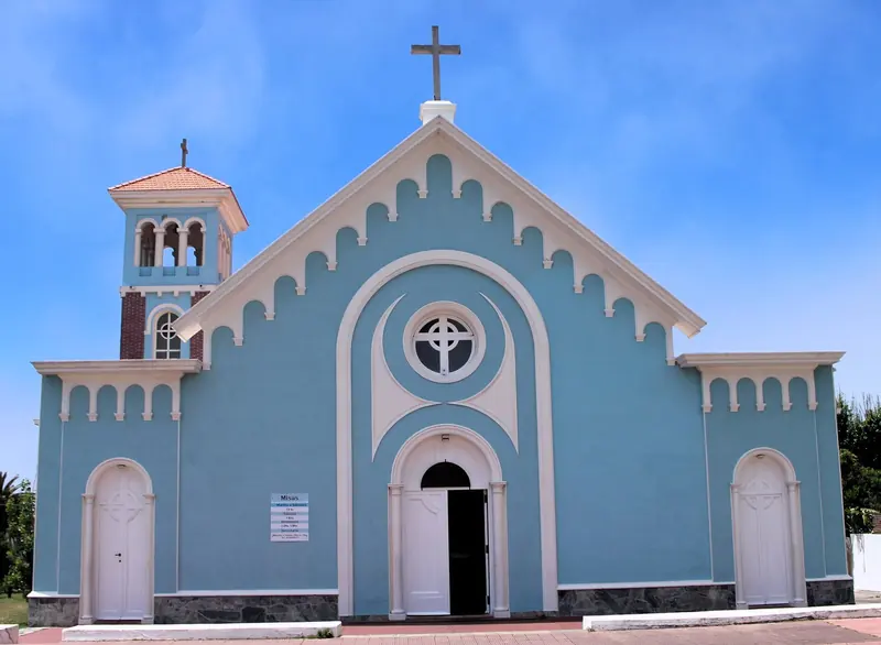 The Iglesia de Nuestra Senora de la Candelaria, the parish the port's full name, Puerto Nuestra Senora de la Candelaria, is taken from.