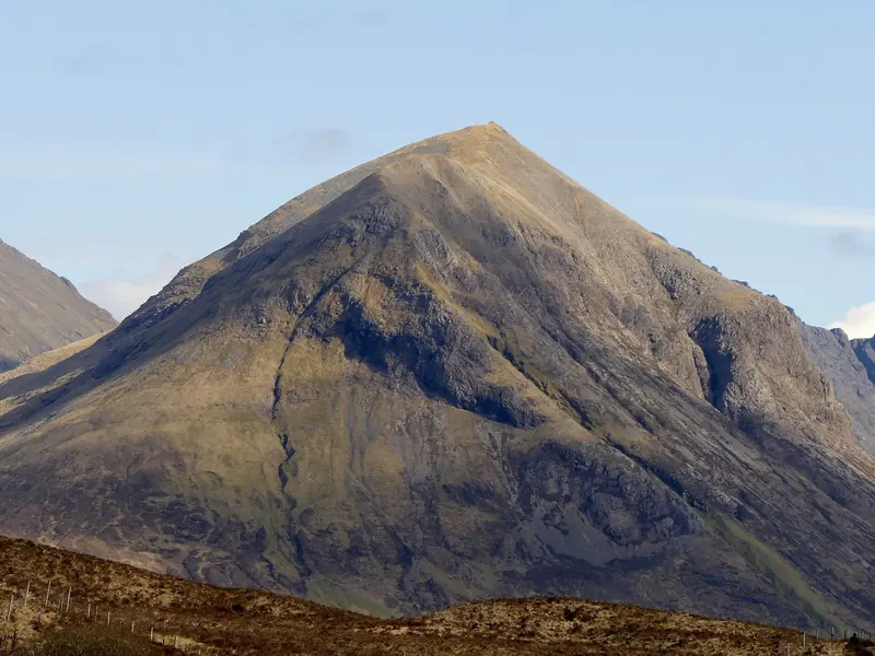 Bare rock rising straight out of the moor, the kind of ridge that makes Loch Scavaig on Skye the anchorage people come north for.