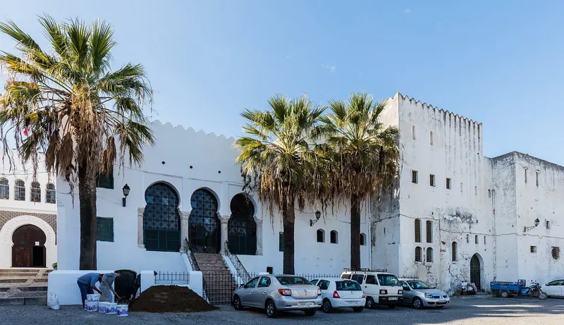 The Kasbah of Tangier, the walled quarter at the summit of the old town, historically the sultan's residence and today one of the city's most fashionable addresses.