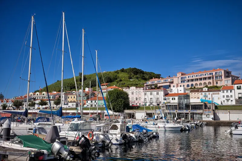 Horta marina on Faial, the mid-Atlantic yacht harbour every transatlantic crew knows by name