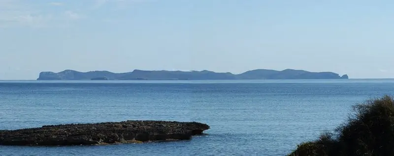 Cabrera seen from southern Mallorca, a national park with a permit-only mooring field.