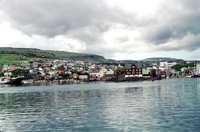 Torshavn's harbour, the only real port of any size in the Faroes and the place a visiting yacht clears customs and provisions before heading out among the islands.