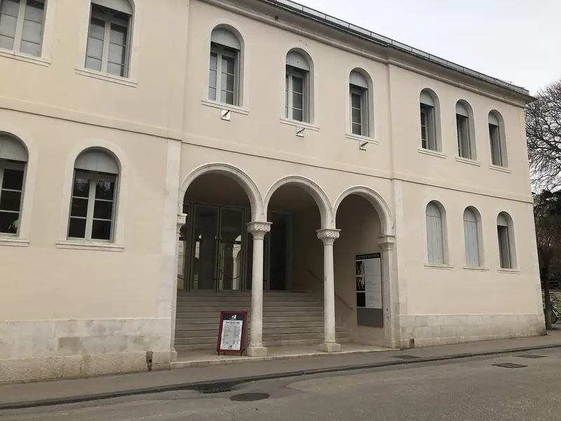 The Gallery of Fine Arts, one of the things that is open in Split in February when most Adriatic marinas have nothing ashore at all.