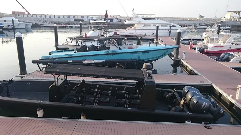Motor boats and small craft on the pontoons. The berth mix here is domestic, and that is the honest measure of the place.
