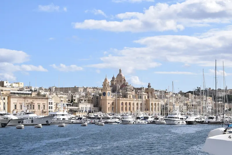 Cospicua at the head of Dockyard Creek, the working end of the same harbour and the reason the repair trade is on the doorstep.