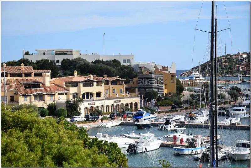 Restaurants and shops fill the ochre buildings of the old village, a short walk downhill from the berths.
