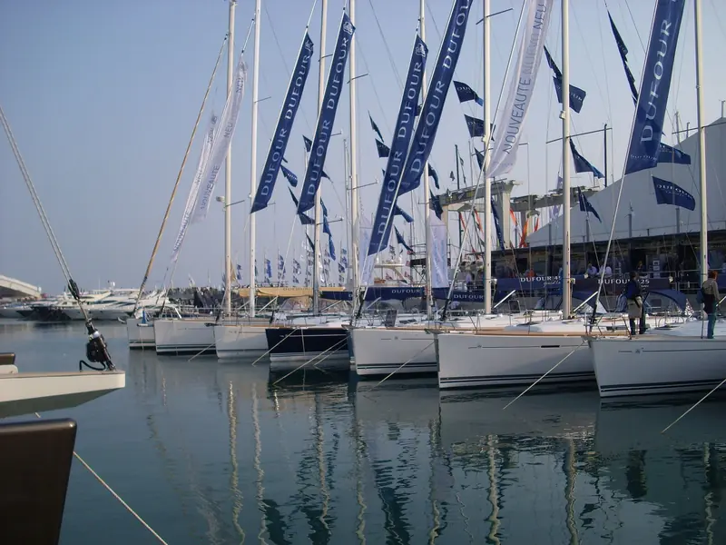 The Salone Nautico. The show fills every berth in the city and the surrounding coast each September.
