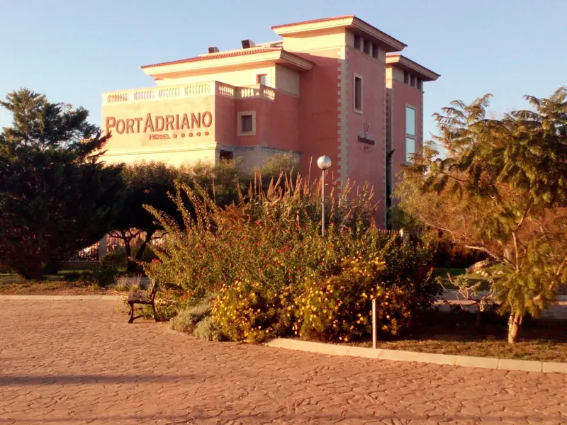 The hotel at Port Adriano, the only accommodation on the water here.