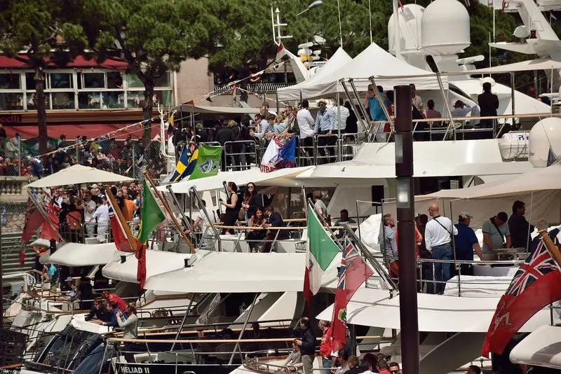 Grand Prix weekend, when the boats in the harbour become grandstands and the quays fill with guests.