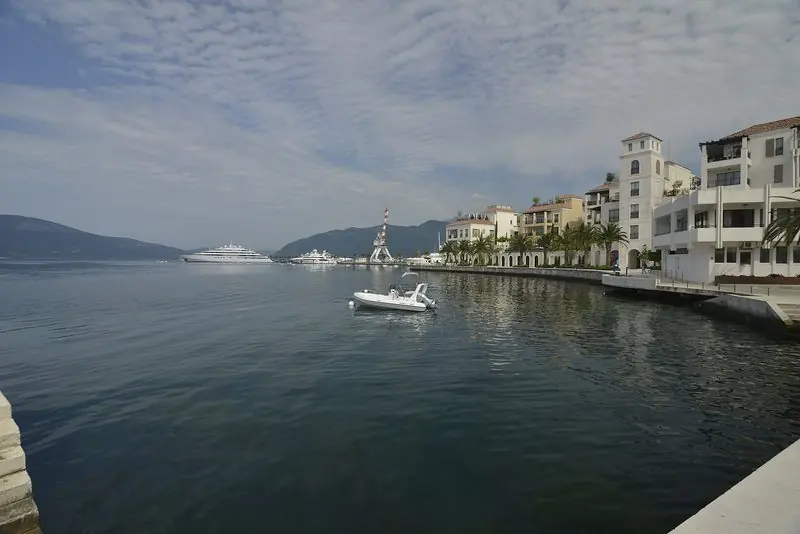 The Porto Montenegro waterfront, purpose-built on the site of a former naval yard.