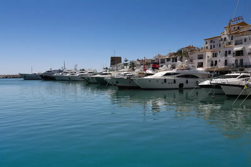 Motor yachts lie stern-to along the quay. Almost everything here is under 30 m, and the berths that take more are counted in single figures.
