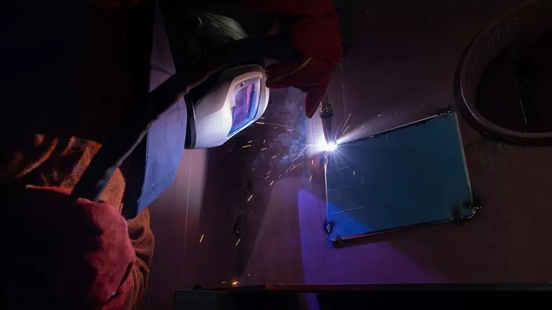 Heesen CEO Jeroen van der Meer performs the ceremonial weld on Kansei's hull at Talsma shipyard, 1 July 2026 - the actual keel-laying, not a render.