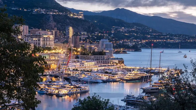 Monaco's harbour at dusk during the 2026 season, the setting for the Rendezvous that awarded the first S3 labels.