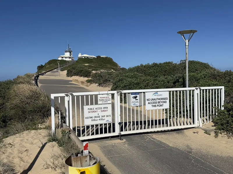 Nobbys Lighthouse guards the harbour entrance Newcastle Cruising Yacht Club wants superyachts to use.