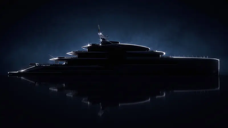 A backlit teaser render shows the layered, defined decks Sturge & Toth calls a holistic architectural system.