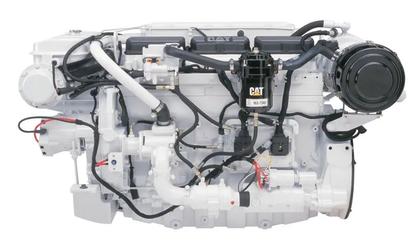 The Cat C12, a mid-range commercial propulsion engine in Caterpillar's yacht and workboat line