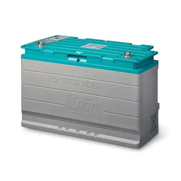 A Mastervolt MLI Ultra 12/1250 lithium ion battery, the smallest unit in the MLI Ultra range at 100 Ah and 1250 Wh.