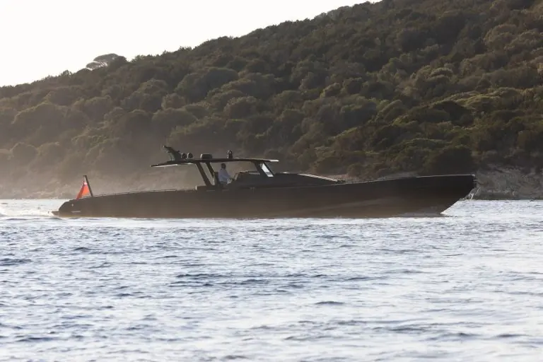 The BS 200 at speed. The BS 260's twin MTU engines will produce a combined 4,400hp, more than double a typical large RIB.