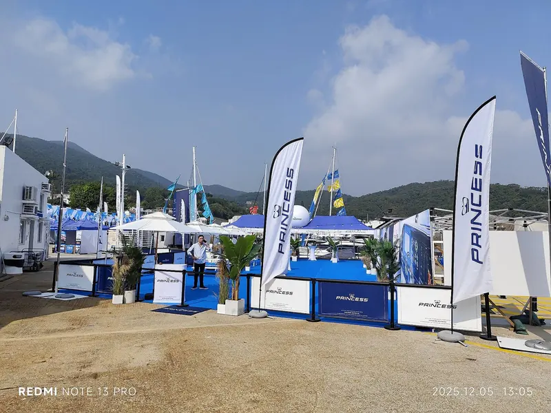 Princess Hong Kong's stand at the Sai Kung Yacht Boat Show, marking the brand's 60th year