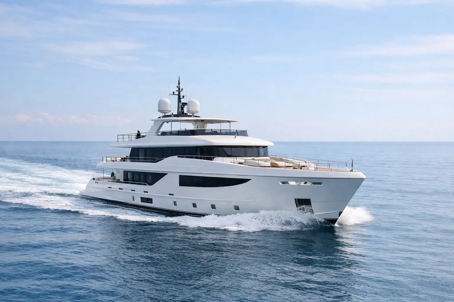 Il primo full custom di Antonini Navi: 33,5 m, 4.300 miglia, 39,2 dB alla fonda
